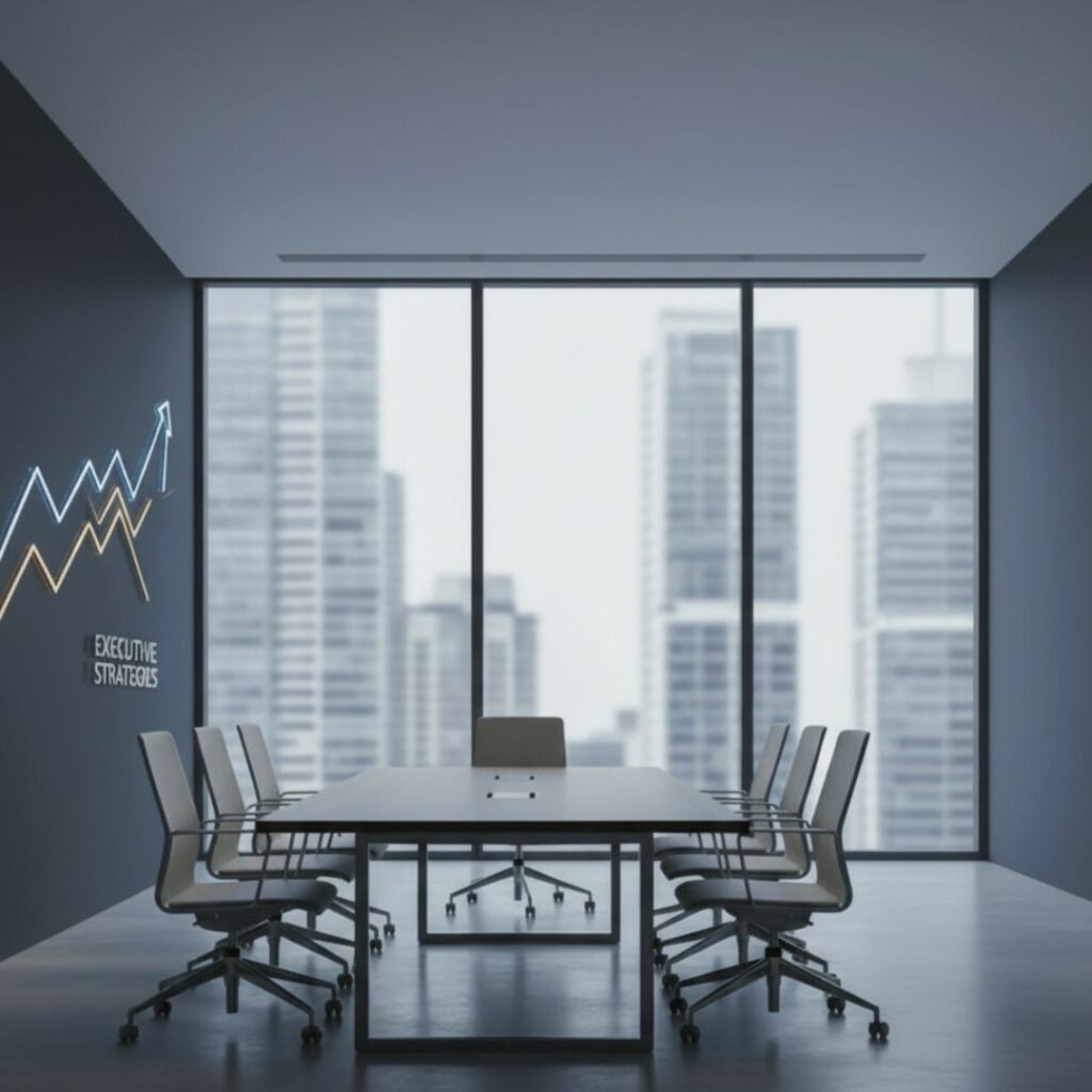 Conference room in an office building